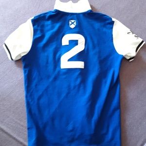 BLACLWATCH Polo by Ralph Lauren blue and white